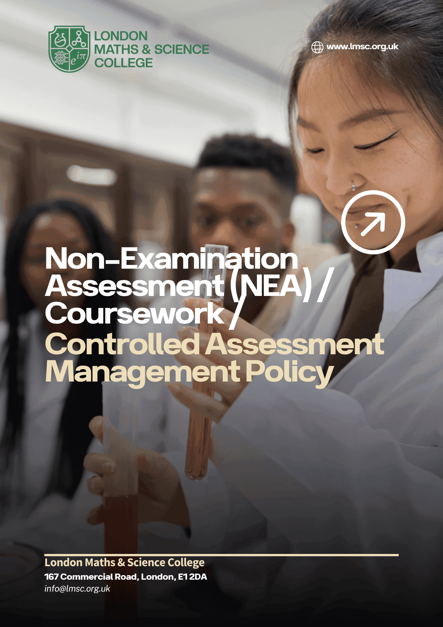 Non-Examination Assessment (NEA) Coursework Controlled Assessment Management Policy
